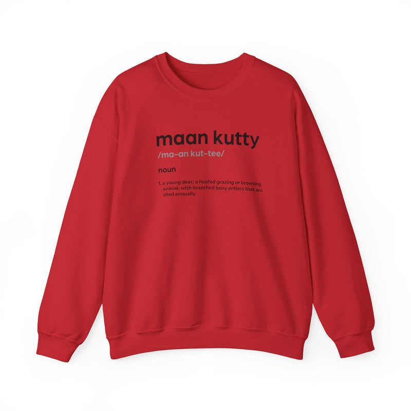 Maan Kutty Crewneck x Black