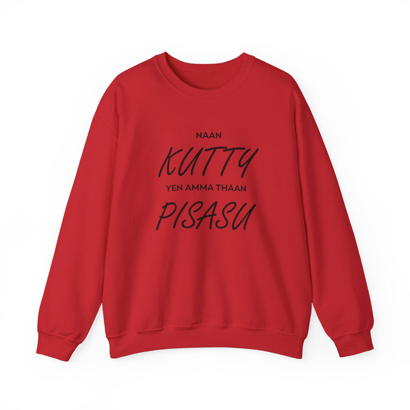 Kutty Pisasu Crewneck x Black