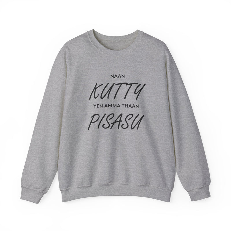 Kutty Pisasu Crewneck x Black